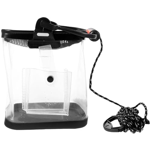 VICASKY Fishing Bucket Thickened Transparent Folding Fish Barrel Lightweight Outdoor Fishing Container with Oxygen Supply Space Saving Design for Easy Portability