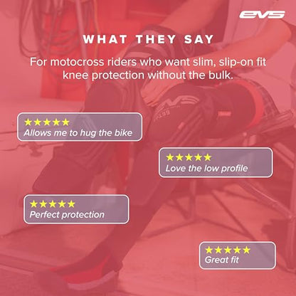 EVS TP199 Travis Pastrana, Moto Knee/Shin Guard, Reactive Memory Foam | CE Level 2 knee protection w/ RMF impact foam, breathable air mesh, stabilizer sleeve, silicone grippers, polyflex shin guard - color: Blackout, size: Large-X-Large