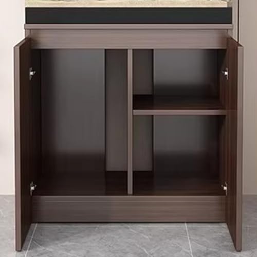 Aquarium Stand, Fish Tank Base with Shelves, Reptile Tank Stand, Height 75cm/29.5in, Two-Tiered, Storage Rack, Suitable for Living Room or Office(90x45cm/35.4x17.7in) - size: 90x45cm/35.4x17.7in