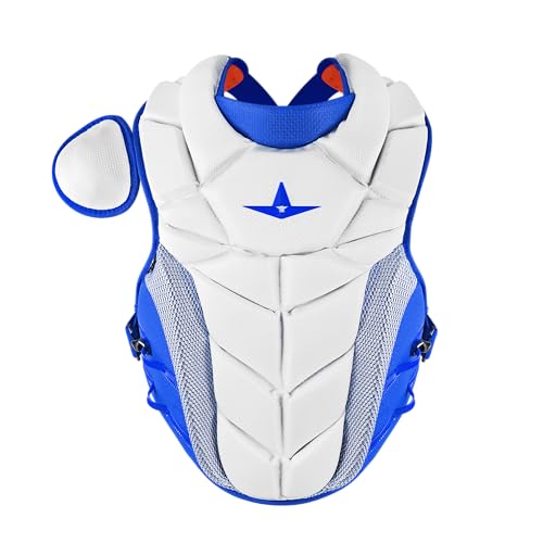 All-Star Adult PHX Paige Halstead Fastpitch Softball Chest Protector - color: White/Royal, size: Small