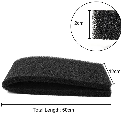 Aquarium Filter Sponge Foam Cut to Fit Biochemical Filter Bio Sponge Pad for Aquarium Filter Fish Tank, Reticulated Small Pore 19.7"x 4.72" x 0.8"