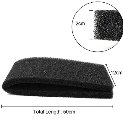 Aquarium Filter Sponge Foam Cut to Fit Biochemical Filter Bio Sponge Pad for Aquarium Filter Fish Tank, Reticulated Small Pore 19.7"x 4.72" x 0.8"