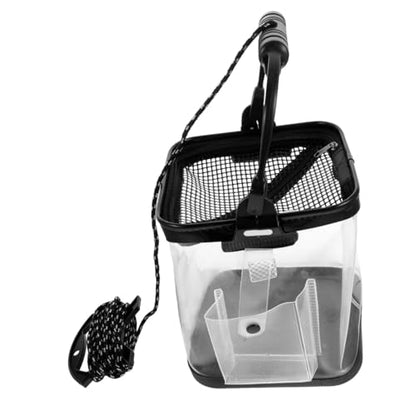 Outanaya Thickened Collapsible Bucket for Saltwater Fishing Live Bait Storage Oxygen Pump Pocket Handheld Eva Material