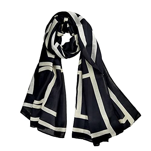 FINIZO Women's Fashion Scarves, Lightweight Cotton Blend Neck Scarves - color: 07