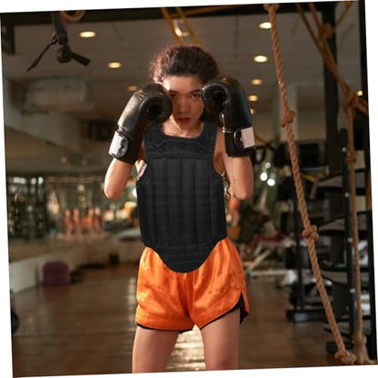 Toddmomy Portable Sponge Chest Protector for Boxing and Taekwondo Adult Unisex Chest Guard Full Lightweight and Breathable Design for Training and Competition