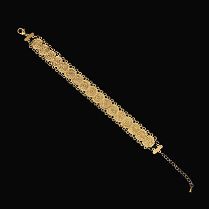 Small Cute Gold Plated Islamic Muslim Arab Money Coins Bracelet for Women Jewelry Bangle - style: Style D