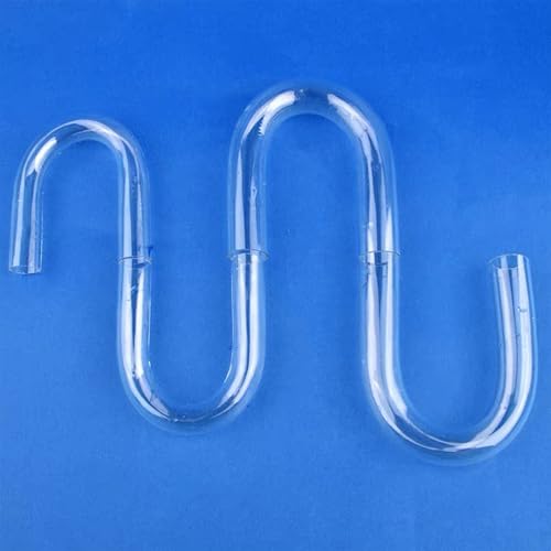 U Shape Acrylic Tube for Aquarium Fish Tank: Outer Dia 32mm Aquarium Pumps Pipe Connector Water Supply Tube, Transparent U Shape Test Tube for Garden Supplies Home DIY Connector