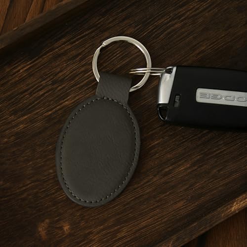 LaserGram Oval Keychain, Allah 2, Personalized Engraving Included (Gray) - color: Gray