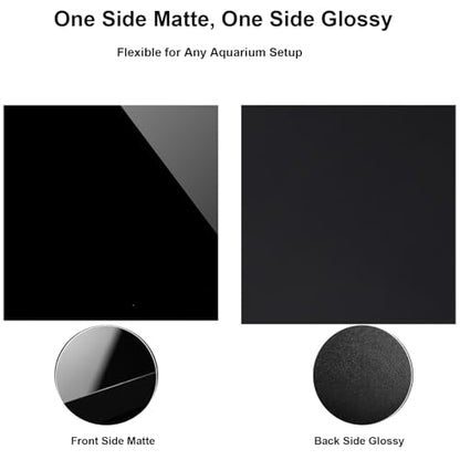 Black Acrylic Panel Aquarium Background Board Partition Board Sump Baffle for DIY Aquariums, One Side Matte One Side Glossy, Opaque,Thickness 3mm,300x300mm - color: Thickness 3mm, size: 300x300mm