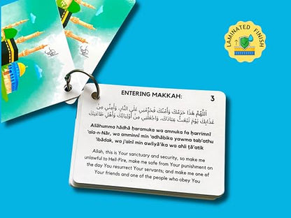 Umrah Dua Cards, Step by Step Guide Umrah Duas, Umrah Gift, Umrah Prayers and Supplications, Umrah Flash Cards