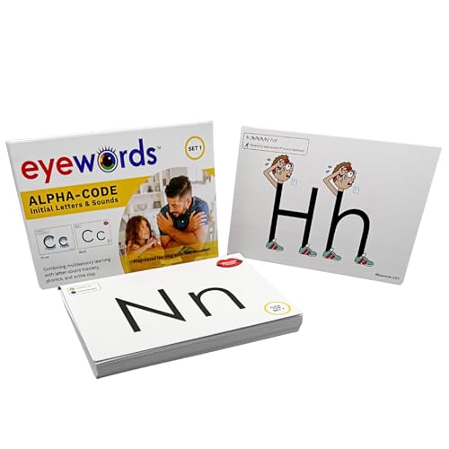 Alpha-Code Set 1 Phonics Cards, 43 Dual-Sided 4x6, K-3