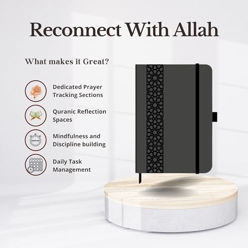 Islamic Gratitude Journal, Daily Prayer Tracker and Planner with Duas for Hardships, Faith and Gratitude - Islamic Gift for Women and Girls, Gift ideas for Muslims