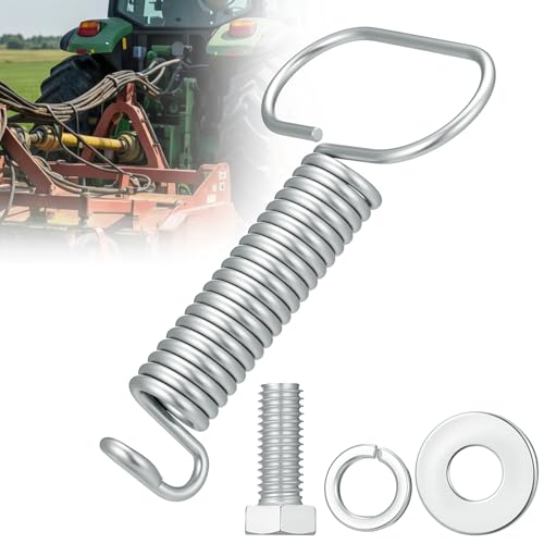 1 Pcs Hydraulic Hose Hanger Spring Clamp for Tractor, Sliver - color: Sliver