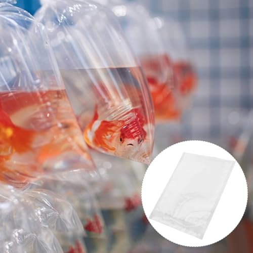 PRETYZOOM 100pcs Live Fish Transport Bags 20x27cm Sealable Oxygen Aquarium Fish Carrying Pouches and Koi Transport