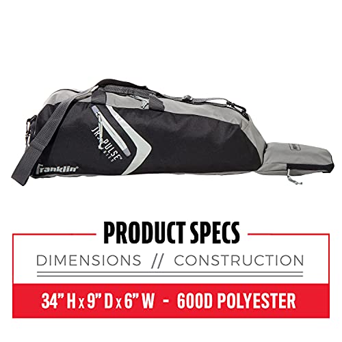 Franklin Sports JR3 Pulse Sport Equipment Bag - Tote Bag for Baseball, T-Ball and Softball Equpiment - Holds Bat, Helmet, & Glove
