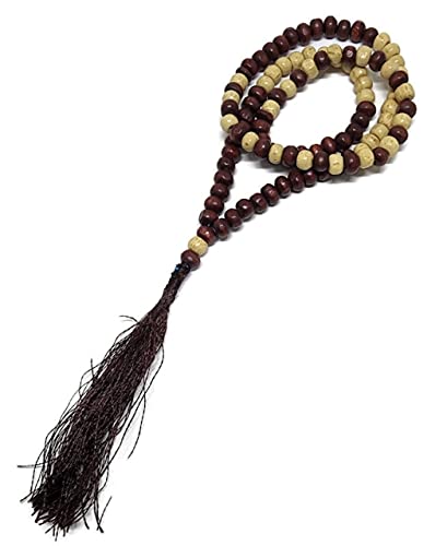 Muslim Tasbih Prayer Beads 99 AMN-283 Islam Two Tone Color Wooden Rosary Misbaha Beads Islamic Religion Eid Ramadan Gift