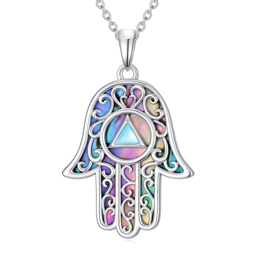 WINNICACA Sterling Silver Evil Eye Necklace Protection Crystal Pendant for Women Good Luck Vintage Evil Eye Pendant Jewelry Birthday Gifts for Women Friend Female - style: M-AA Necklace