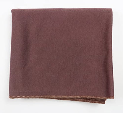 vabovin Head Wraps for Black Women Stretch Jersey Knit Turban Headwrap Solid Color Headscarf Headband Shawl - color: 04- Brown