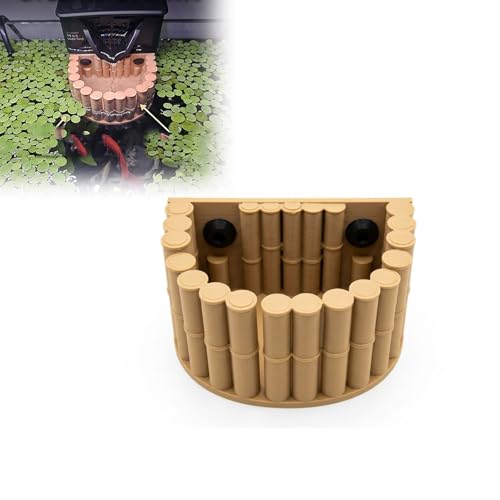Aquarium HOB Filter Baffle Water Flow Diffuser for Betta Fish Tank, Gentle Waterfall Flow Reducer, Floating Plant Protection, Bamboo Style Aquarium Filter Attachment
