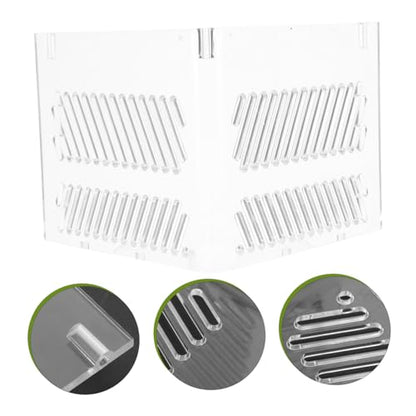 DIY Fish Tank Divider Acrylic Aquarium Partition Sand Guard Pump Guards for Clean Environment