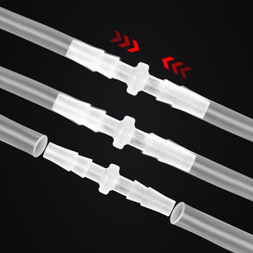 5-Pack 1/8" Barbed Fitting, Universal | Plastic Barbed fitting; for air, water, fuel lines; fits aquarium, water pump, irrigation systems - size: 1/8