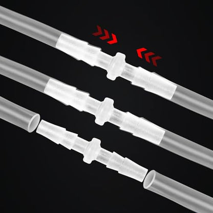 5-Pack 1/8" Barbed Fitting, Universal | Plastic Barbed fitting; for air, water, fuel lines; fits aquarium, water pump, irrigation systems - size: 1/8
