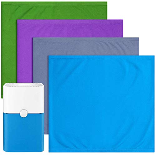 4 Pack 211+ Replacement Washable Pre-Filters for Blueair Blue Pure 211+ | Removes Pollen, Dust, Pet Dander, Color include Lunar Rock, Diva Blue, Lavender Purple, Forest green - color: Color Set 1