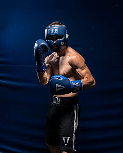 TITLE Royalty Leather Training - Boxing MMA Headgear, Muay Thai - size: Large