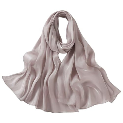 SUNDSGT Hijab Scarf for Women Silk Feeling Hijabs for Women Muslim Lightweight - color: Light Purple