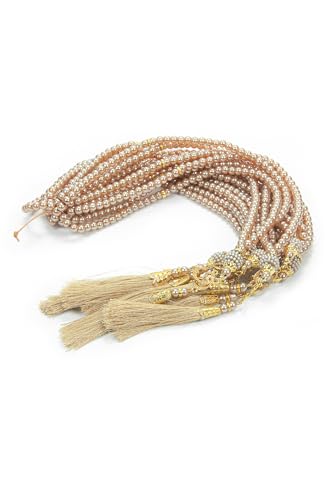 ihvan online, Tasbih Prayer Beads 99, Pack of 10, Muslim Prayer Bead, Islamic Rosary Bead, Dhikr, Tasbeeh Bulk, Misbaha, Masbaha, Tespih, Islamic Gift for Ramadan & Mawlid & Hajj Umrah - color: Gold