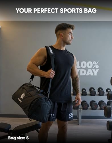 FIGHTR® Sports bag & travel Duffel bag for men and women - with shoe compartment & wet compartment - bag for sports, fitness & travel