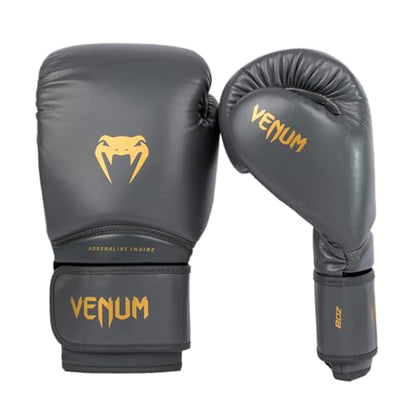 Venum Contender 1.5 Kids Boxing Gloves - color: Graphite/Gold, size: 4-Ounce