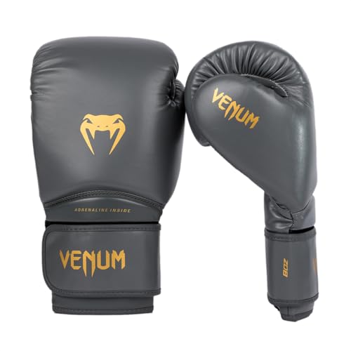 Venum Contender 1.5 Kids Boxing Gloves - color: Graphite/Gold, size: 4-Ounce