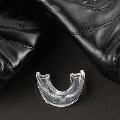 DXM SPORTS Mouth Guard – Sports Mouthguard for Football, Boxing, Basketball, MMA, Karate, Hockey, Lacrosse, Wrestling and Soccer – Comes with Protective Case (Transparent, Adult) - size: Adult