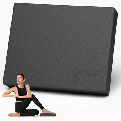 Gurus Balance Pad – High-Density Foam Balance Pad Physical Therapy for Stability & Strength, Exercise Foam Pad for Balancing, Non-Slip Lightweight Trainer for Home Gym & Rehab (Blue) - color: Black