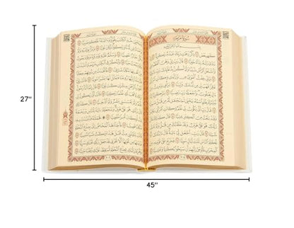 ihvan online Muslim Prayer Rug Set, Islamic Dowry Gift Box for Men & Women, Shawl, Kufi Hat, Digital Beads Counter, Quran Gift, Elegant Islamic Gifts Set for Ramadan & Eid & Wedding, White - color: White