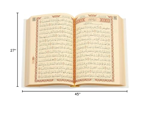 ihvan online Muslim Prayer Rug Set, Islamic Dowry Gift Box for Men & Women, Shawl, Kufi Hat, Digital Beads Counter, Quran Gift, Elegant Islamic Gifts Set for Ramadan & Eid & Wedding, White - color: White