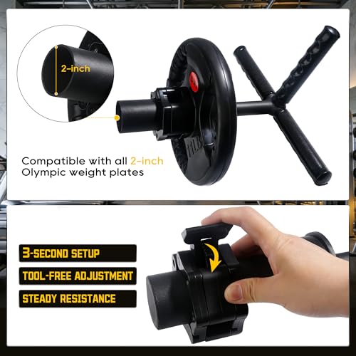 Strong Arm Forearm Trainer & Wrist Strengthener, Adjustable Alloy Steel Forearm Bar Grip Trainer with Non-Slip Handle & Clamp, Portable Forearm Exerciser for Home Office Gym