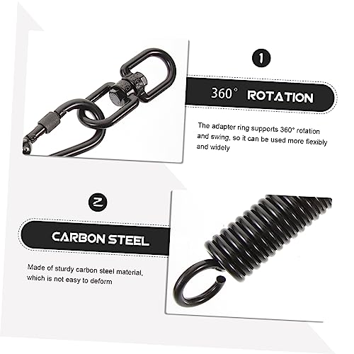 Totority 1set Porch Swing Springs Heavy Duty Metal Swing Spring Kit for Hammock Chair Sandbag Fixing Kit