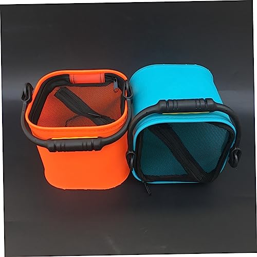 Eva Live Fish Holding Bucket Portable Insulated Fishing Basin Zipper Angling Tackle Accessory