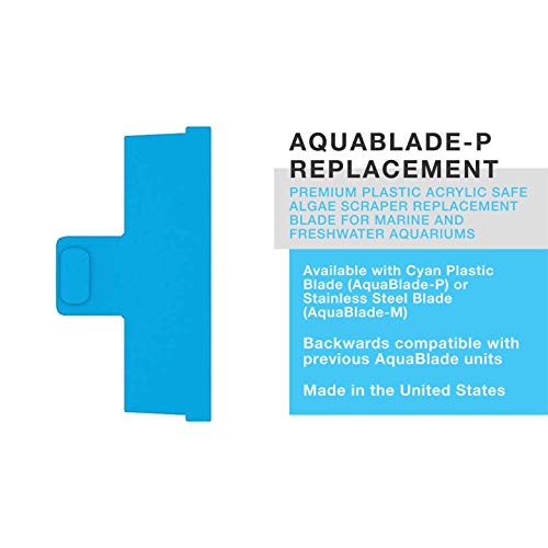 Continuum Aquatics AquaBlade P Plastic Replacement Blade for Aquarium, Glass and Acrylic Safe (Pack of 2) - size: 1-pk (Pack of 2)