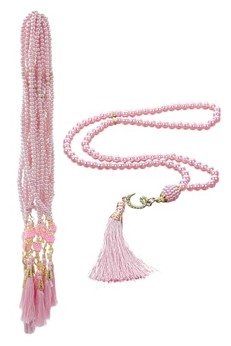 ihvan online, Tasbih Prayer Beads 99, Pack of 10, Muslim Prayer Bead, Islamic Rosary Bead, Dhikr, Tasbeeh Bulk, Misbaha, Masbaha, Tespih, Islamic Gift for Ramadan & Mawlid & Hajj Umrah - color: Pink-Modell 2