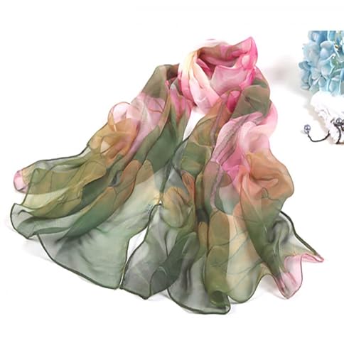 Acotavie Scarfs for Women Lightweight Fashion Scarves Print Floral Pattern Scarf Shawl Wraps - color: W01