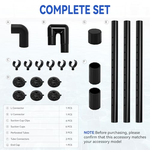 Aquarium FX Spray Bar Kit for Fluval FX2, FX4, FX5, FX6 Canister Filter Aquarium Filter Water Aeration Accessories/Water Dispersion Bar Replacement Parts - Contains 20 Pcs