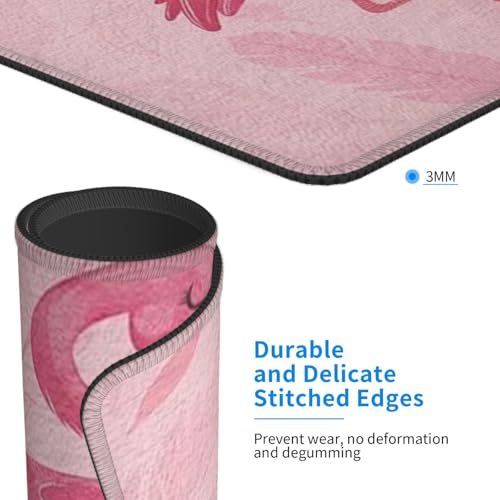 Pink Cute Flamingo Modern Art Boho Mousepad Non-Slip Rubber Base Mouse Pads for Computers Laptop Office Desk Accessories Mouse pad 7.9 x 9.5 in - color: Pink Flamingo