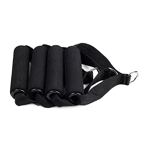 4PCS/1set Exercise Resistance Bands Handle Set, Workout Bands with Handles, Home Workouts Resistance Bands Handle Set for Men, Women, Indoor, Outdoor | Comfortable Foam Grips, Universal Band Compatibility, Indoor Outdoor Fitness Use, Strength Training Equ