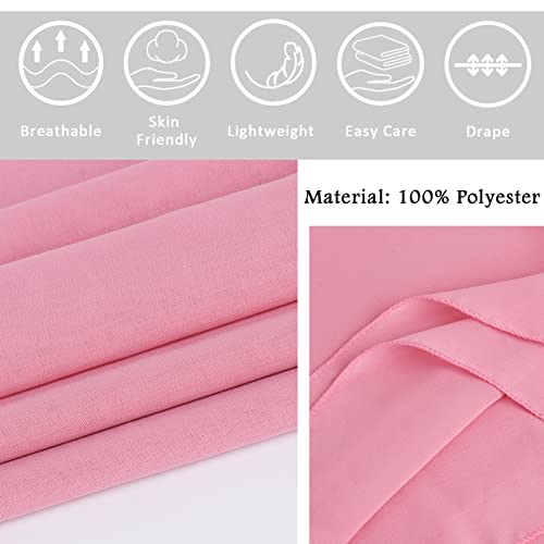 Ladiery Chiffon Shawl Wraps for Women Evening Dresses, Elegant Soft Sheer Shawls for formal dressy Bride Wedding - color: Bean Pink(1)
