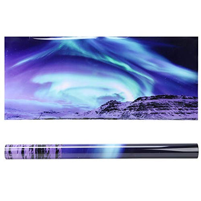Aquarium Background Sticker, Fish Tank Decorative Sticker, Lifelike Landscape PVC Poster with High Transparency, Non - Adhesive for Freshwater Saltwater (122 * 50cm) - size: 122*50cm