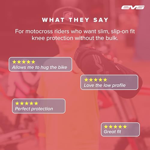 EVS TP199 Travis Pastrana, Moto Knee/Shin Guard, Reactive Memory Foam | CE Level 2 knee protection w/ RMF impact foam, breathable air mesh, stabilizer sleeve, silicone grippers, polyflex shin guard - color: Blackout, size: Youth