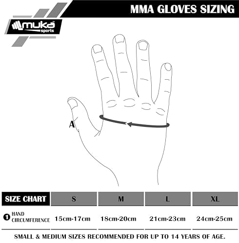 MMA Gloves Men - Open Palm Punching Bag Gloves – Synthetic Leather Martial Arts Boxing Gloves for Men and Women - Workout Gloves for Grappling, Sparring, Muay Thai & Kickboxing - color: Red